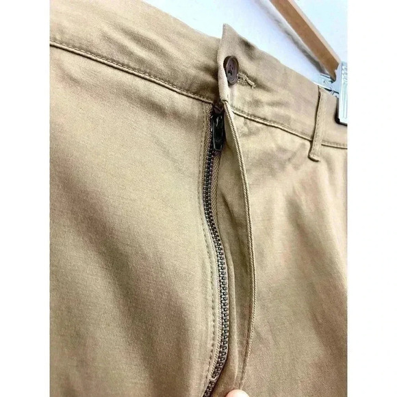 Chino Shorts Sz 40 Men's Cremieux Comfort Stretch Waistband NWT Khaki - Picture 5 of 7